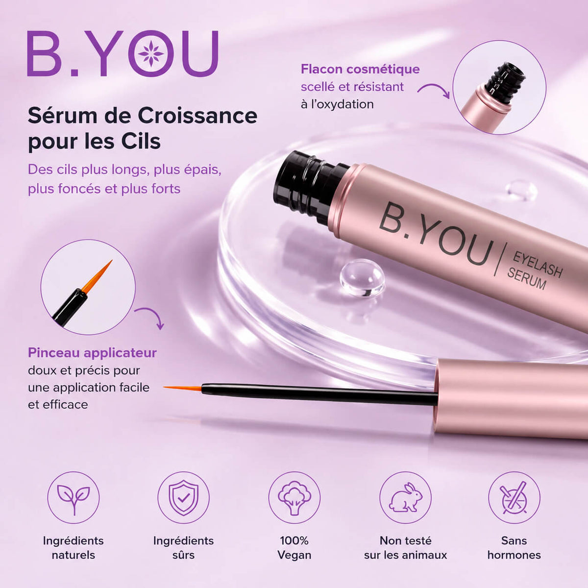 Sérum de Croissance pour les Cils Lash by B.You™